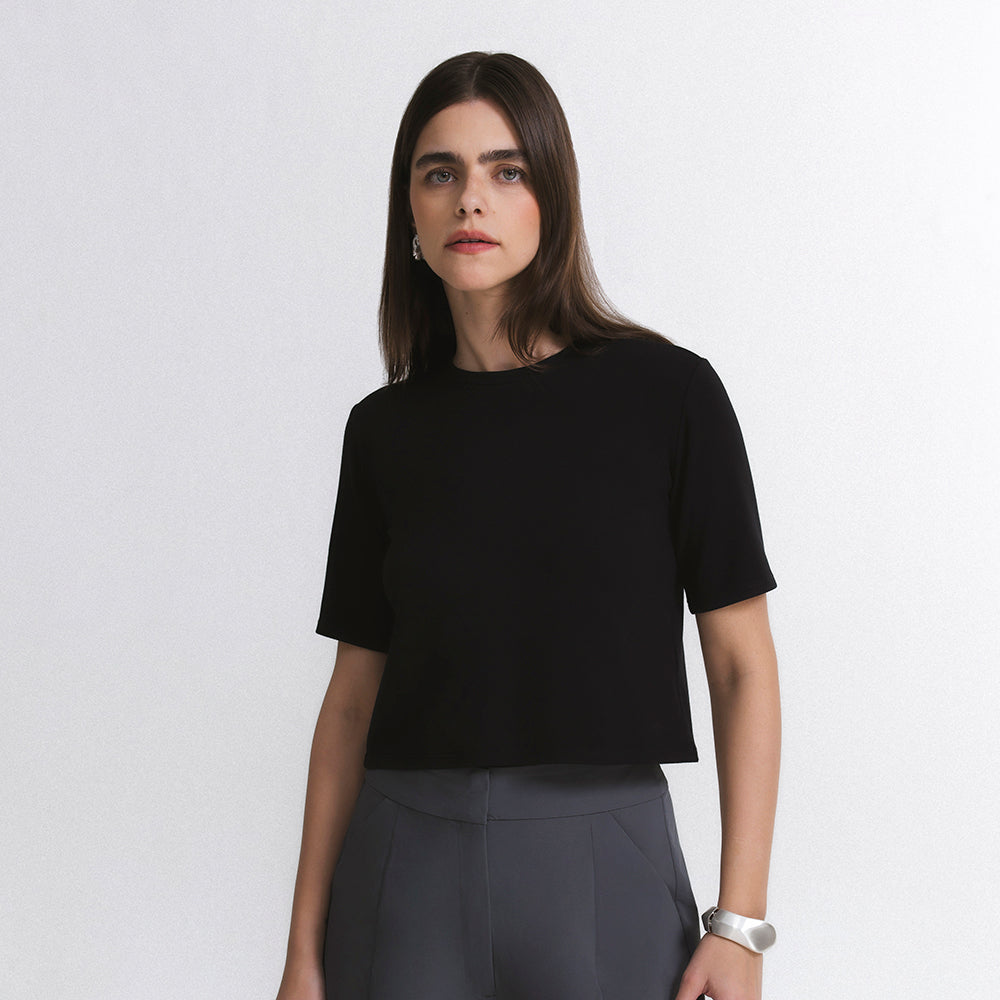 Blusa Feminina Boxy Cropped Light InLounge™