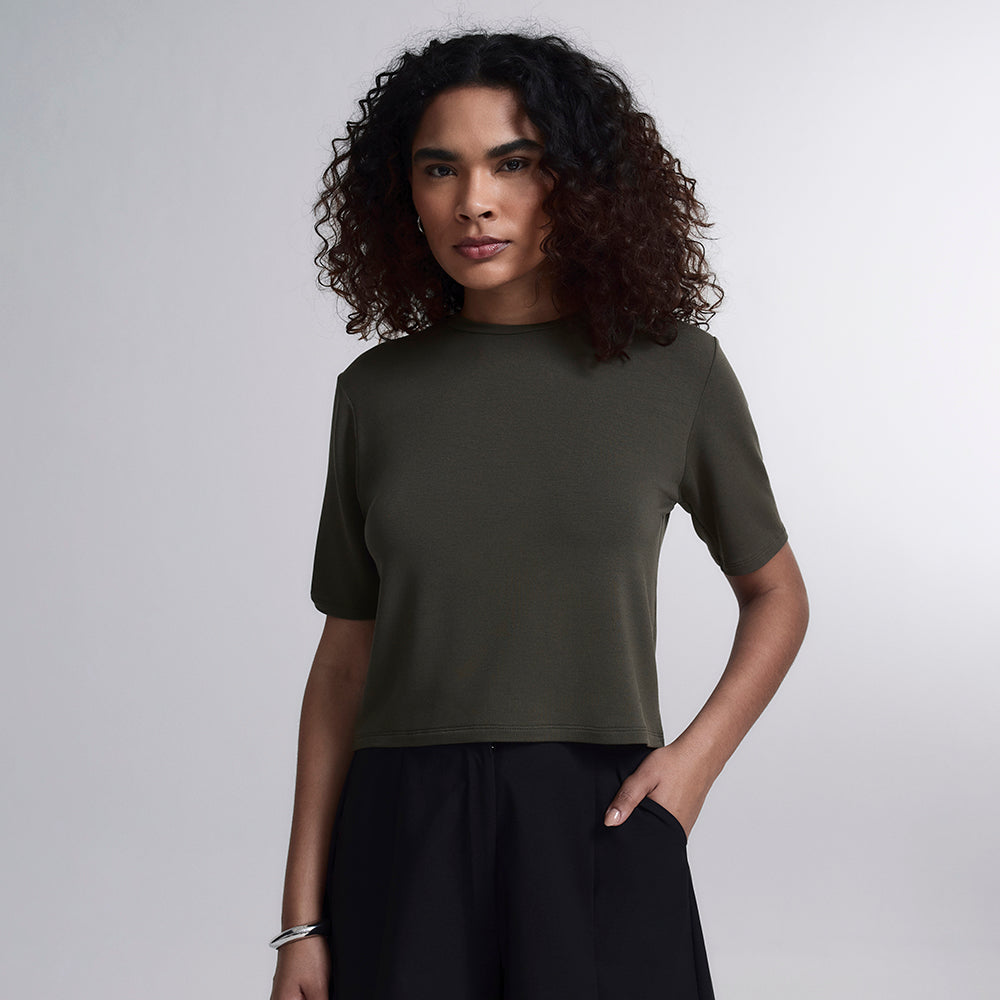 Blusa Feminina Boxy Cropped Light InLounge™